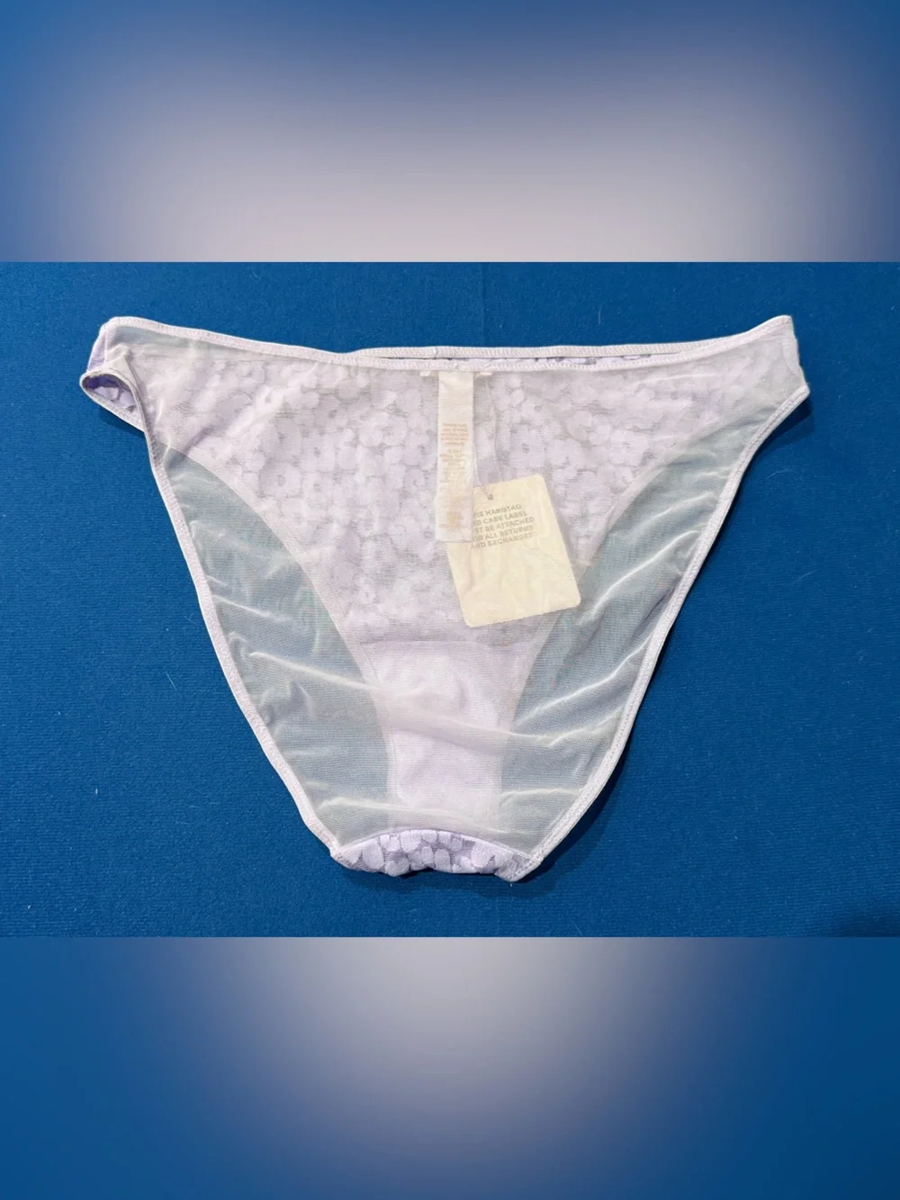 Savage X Fenty Lilac Leopard Lace High Leg Bikini